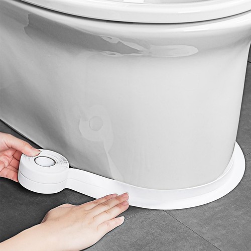 10.5FT PVC Self Adhesive Caulk Sealing Strip Tape Kitchen Bathroom Toilet Corner - Picture 3 of 16