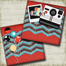Say Cheese NPM - 2 Premade Scrapbook Pages - EZ Layout 4059