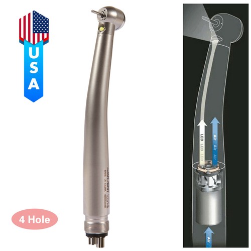 NSK Style Dental LED E-generator 2/4 Hole High Speed Handpiece SDM SDB/ Rotor - Picture 4 of 31