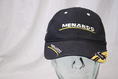 Menards Racing Hat Strapback Baseball Cap Mens Black NASCAR Paul Menard #15