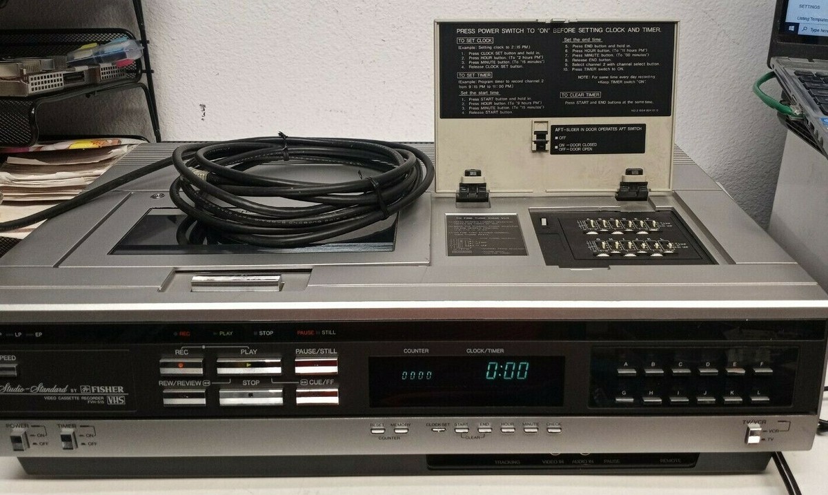 Vintage 80's Fisher FVH-515 Video Cassette Recorder Studio