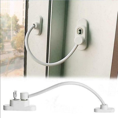 Restrictor Kid Safety Stainless Key A Lockable Window Security Cable Lock Door i