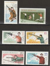 Romania 1965 Stamped European Championships in Shooting Set 44