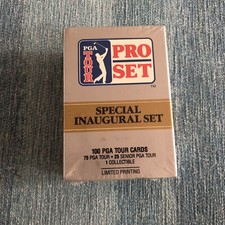 1990 PGA Tour Pro Set Special Inaugural Trading Card Set Factory Sealed Box