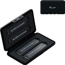 4 Slots M.2 2280 2260 2242 2230 Storage Box, Eco-Friendly Shockproof Water-Re...