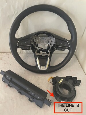2018 MAZDA CX-9 STEERING WHEEL LEATHER HEAD W/ SWITCH BUTTON OEM