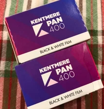 2-PACK Kentmere 400 Black & White Negative 35mm Film NEW & FRESH (36 Exp) 07/29