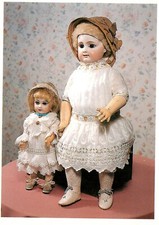 ROULLET ET DECAMPS - SMALL STANDING JUMEAU - MAGNA DOLLS POSTCARD