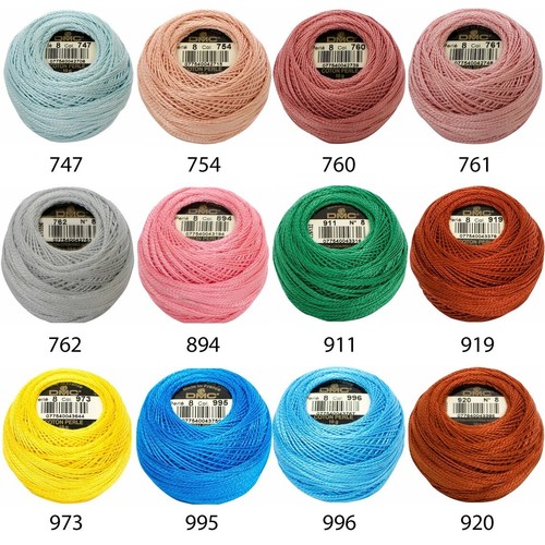 Dmc Pearl Cotton Balls Size 5, Perle Cotton Balls, Cross Stitch Needlework - Picture 41 of 55