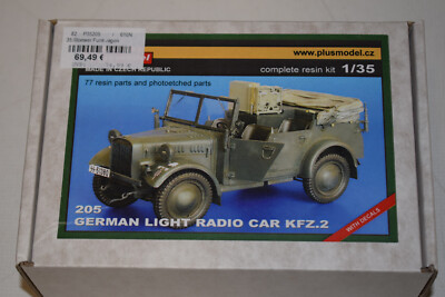Plus Model 205 Stöwer Kfz.2 German Light Radio Car resin kit 1:35 NEU mit OVP