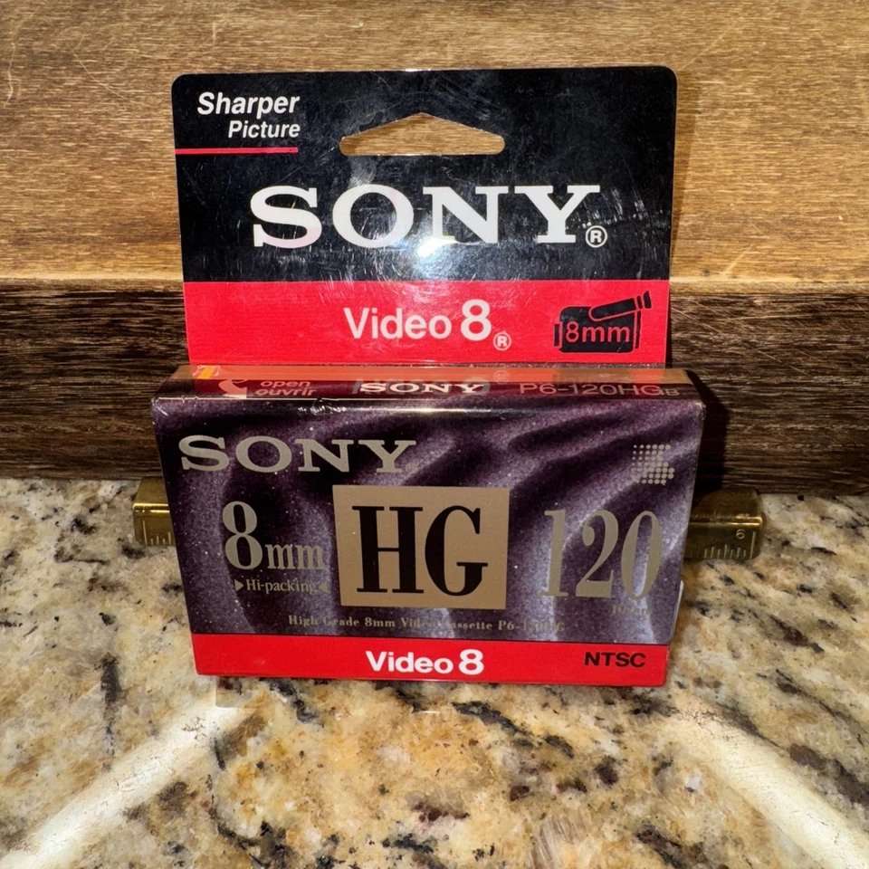 2 PACK SONY 8 MM 120 MINUTE  MP VIDEO CASSETTE TAPE -Plus 1 Sony 8mm 120 HG - Image 2 of 4