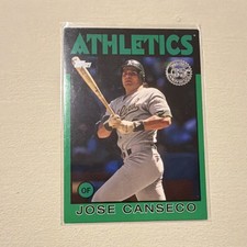 Topps 2021 1986 Topps 35th Anniversary Series 2 Jose Canseco A's Green #86B-22