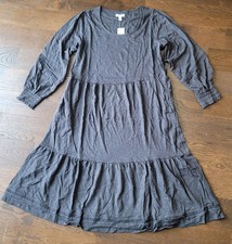Canyon Retreat Women’s Boho Lagenlook Washed Blue Midi Dress Size XL NWT