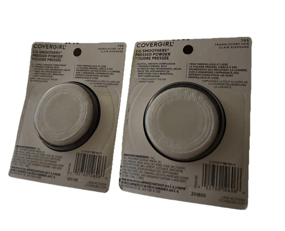 2 Covergirl CG Smoothers Pressed Powder 705 - Translucent Fair 0.32 oz Sealed - Image 2 of 2