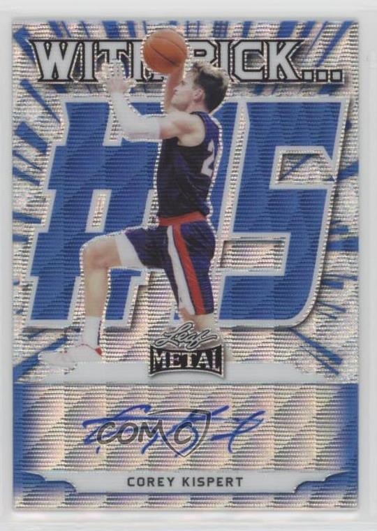 2021-22 Leaf Metal With Pick… Blue Wave 8/30 Corey Kispert Rookie Auto RC 0ad