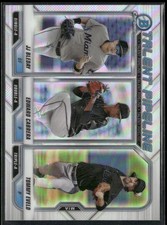 2021 Bowman #TP-MIA Edward Cabrera / JJ Bleday / T Eveld Chrome Talent Pipeline