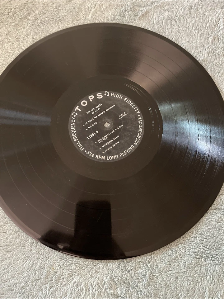 The INK SPOTS Hi-Fi Tops L1561 Vinyl Mono LP Record Album 33 1/2 RPM Foto 4 de 4