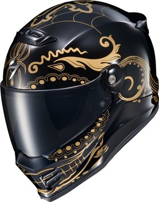 Scorpion EXO-Covert FX El Malo Motorcycle Helmet Gold/Gloss Black XL