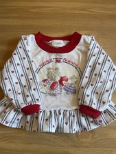 Vintage Carters Girls Pajama Top  Forever Friends  With Bears 9-12m Paper Tag