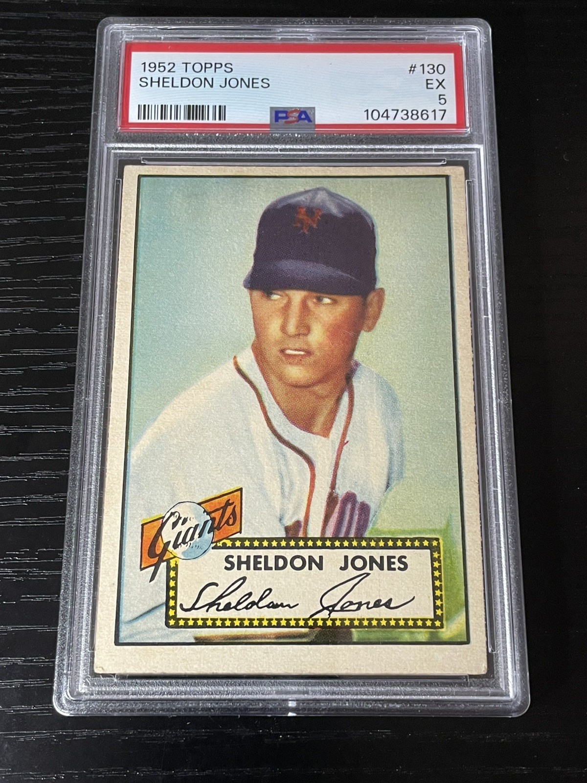1952 Topps Baseball #130 Sheldon Jones PSA 5 Excellent Graded