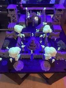 Warhammer DnD Compatible -Destroyed Terrain BUNDLE Set Unpainted + Glow