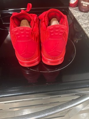 Size 9.5 - Air Jordan 4 Retro Flyknit University Red