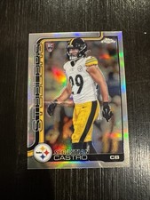 Topps 2025  Chrome Sebastian Castro Rookie Refractor #370 Steelers NFL Card