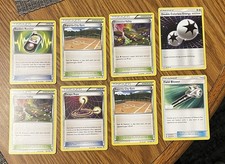 Pokémon TCG Trainer Item Stadium Energy Lot 8 Cards Random Receiver Escape Rope