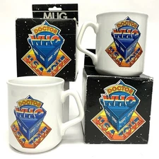 1986 DR.Who USA Tour Mugs & Boxes *Original Rare Tardis Retro Vintage*
