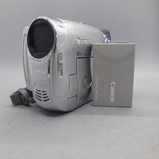 Canon DC201 Handheld DVD-RW Camcorder Silver Tested