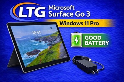 Microsoft Surface Go 3 10.5'' 128 GB|8GB|Windows 11 Pro Charger Included. No Kybd