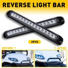 2x White 15-LED Light Bar Stop Turn Tail Reverse Backup Truck Trailer Waterproof