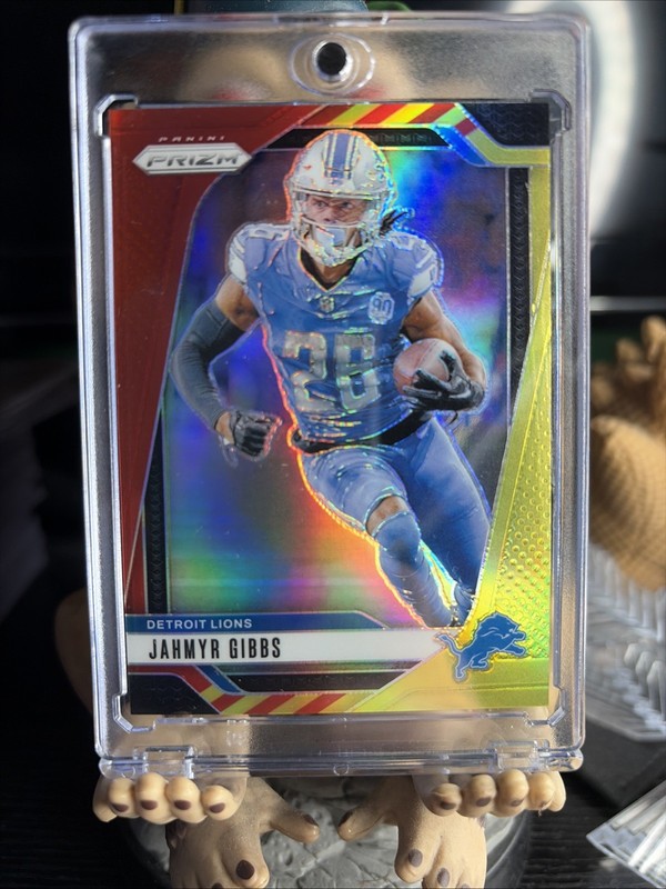 2024 Panini Prizm Jahmyr Gibbs #93 Red Yellow Prizm /44