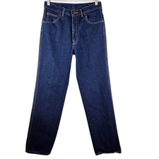 VTG Calvin Klein Jeans Sz 30 USA Made Straight Leg High Rise Blue Denim 90s
