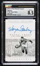 2014 National Treasures Signatures Gold Proof 3/25 Wayne Embry CSG 8.5 Auto g1t
