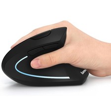 Ergonomic Mouse, Vertical Wireless Mouse - Rechargeable 2.4G Optical Vertical...
