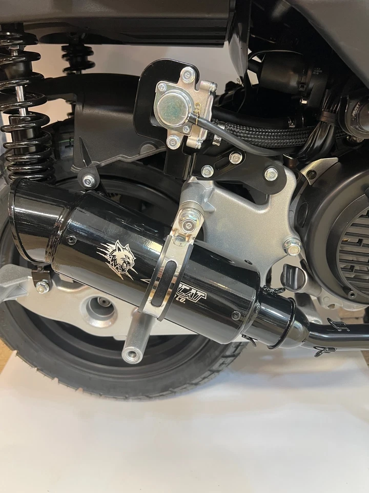 GY6 Muffler Exhaust System, 125cc 150cc, for Scooter Moped ATV, Black - Image 4 of 4