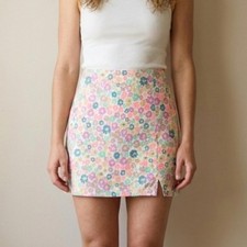 Wild Fable Floral Mini Skirt Retro Ditsy Floral Size 4