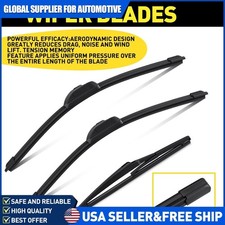Set of 3 Front Rear Windshield Wiper Blades F...