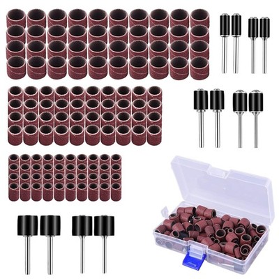 Schleifhülsen Set 132 Stück Schleifbänder Schleifwalzen Dremel Werkzeug