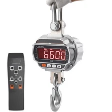 Digital Crane Scale 6600 lbs/3000 kg Industrial Hanging Scale LED Display
