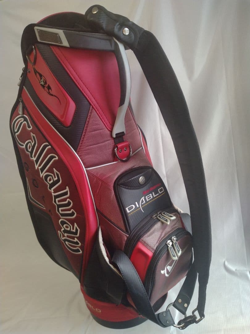 Callaway DIABLO Red/Black staff bag cart bag golf caddy bag rare