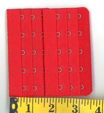 2 bra band extenders 5 hooks high red joins between bra band ends B6-C3
