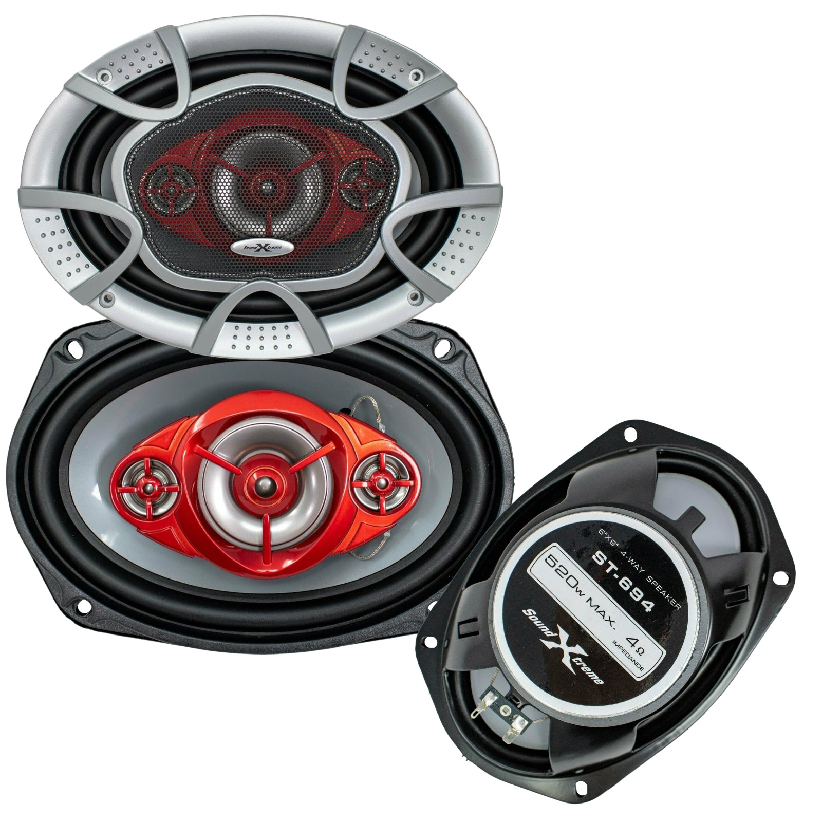New ST64 6x9" 1040 Watt Max 4Way Car Audio Stereo Coaxial Sp