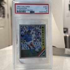 1991 Vallardi Maradona IL Grande Calcio Soccer Card EX