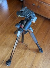 MANFROTTO 190X Professional Tripod w/ 3 axis Pan/ Tilt head with adapter plate