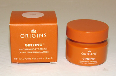 Origins Ginzing Brightening Eye Cream COOL Original Depuff 0.5 Oz 15mL Full Size