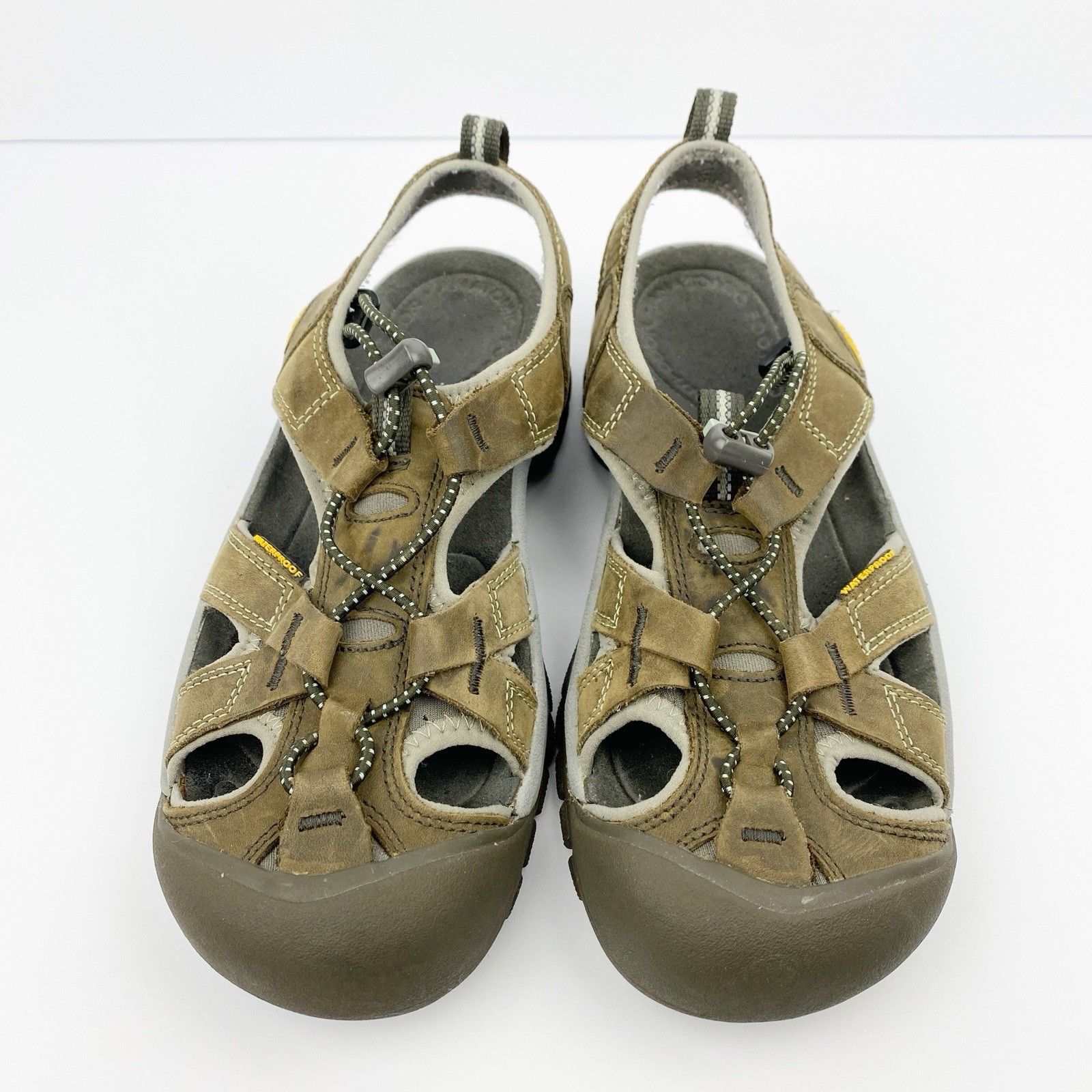 Sandali Keen Venice donna misura 8 5 pelle marrone pescatore escursionismo scarpe marroni