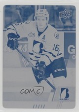 2017-18 Upper Deck CHL Printing Plate Cyan 1/1 Nick Chyzowski Nicholas #31 0a1