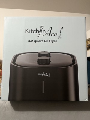 Kitchen Ace 4.2 Quart Air Fryer Black Brand New